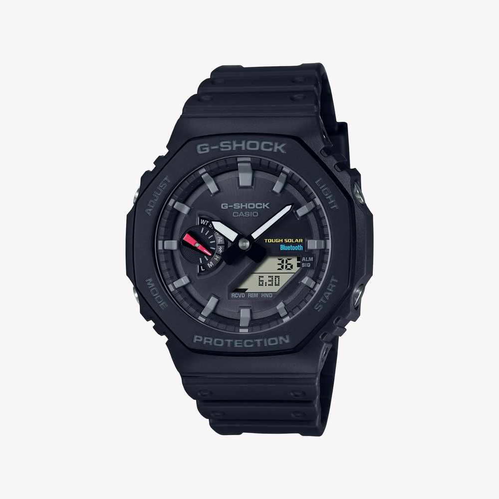 G-Shock Men's Black Resin Watch, Octagonal Design | Ga-B2100-1adr by i-watch