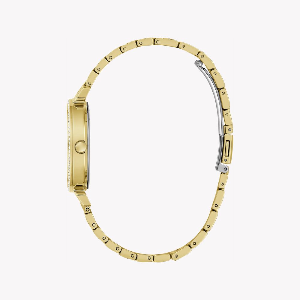 Guess Women's Gold Stainless Steel Watch, White Dial | Gw0763l2 by i-watch