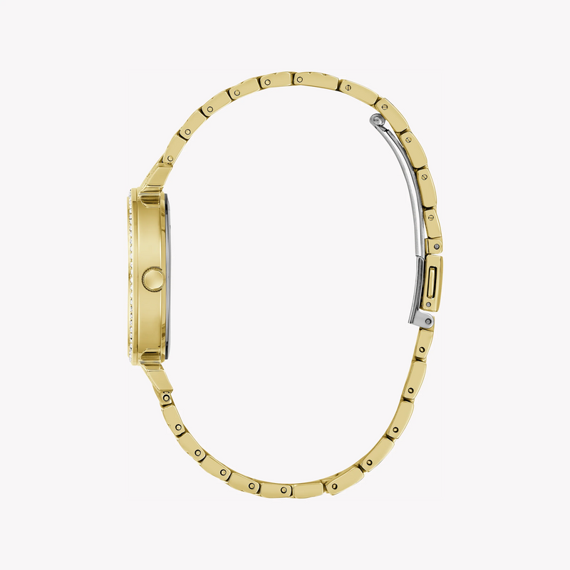 Guess Women's Gold Stainless Steel Watch, White Dial | Gw0763l2 by i-watch