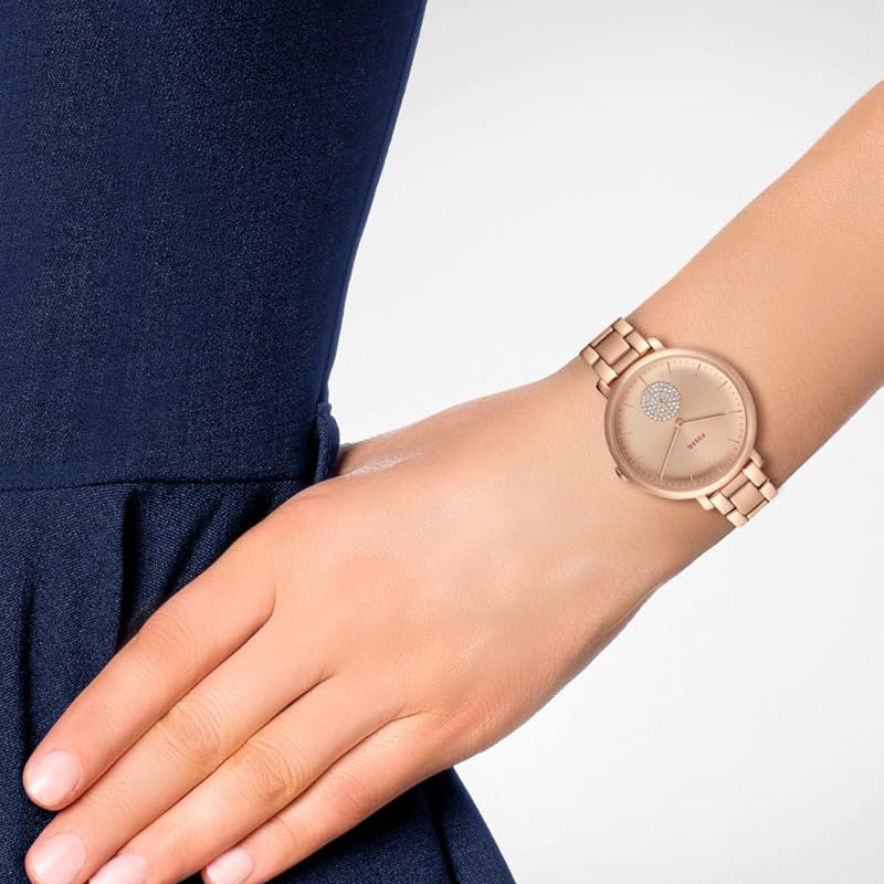 FOSSIL ES4438 ROSE GOLD TIMELESS ELEGANCE - CHIC WOMEN'S WATCH FOR EVERY OCCASION-i-Watch-3