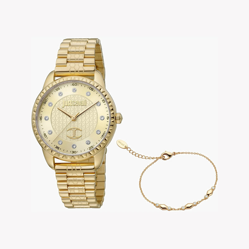Just Cavalli Women's Gold Watch, Champagne Dial | Jc1l176m0055 by i-watch