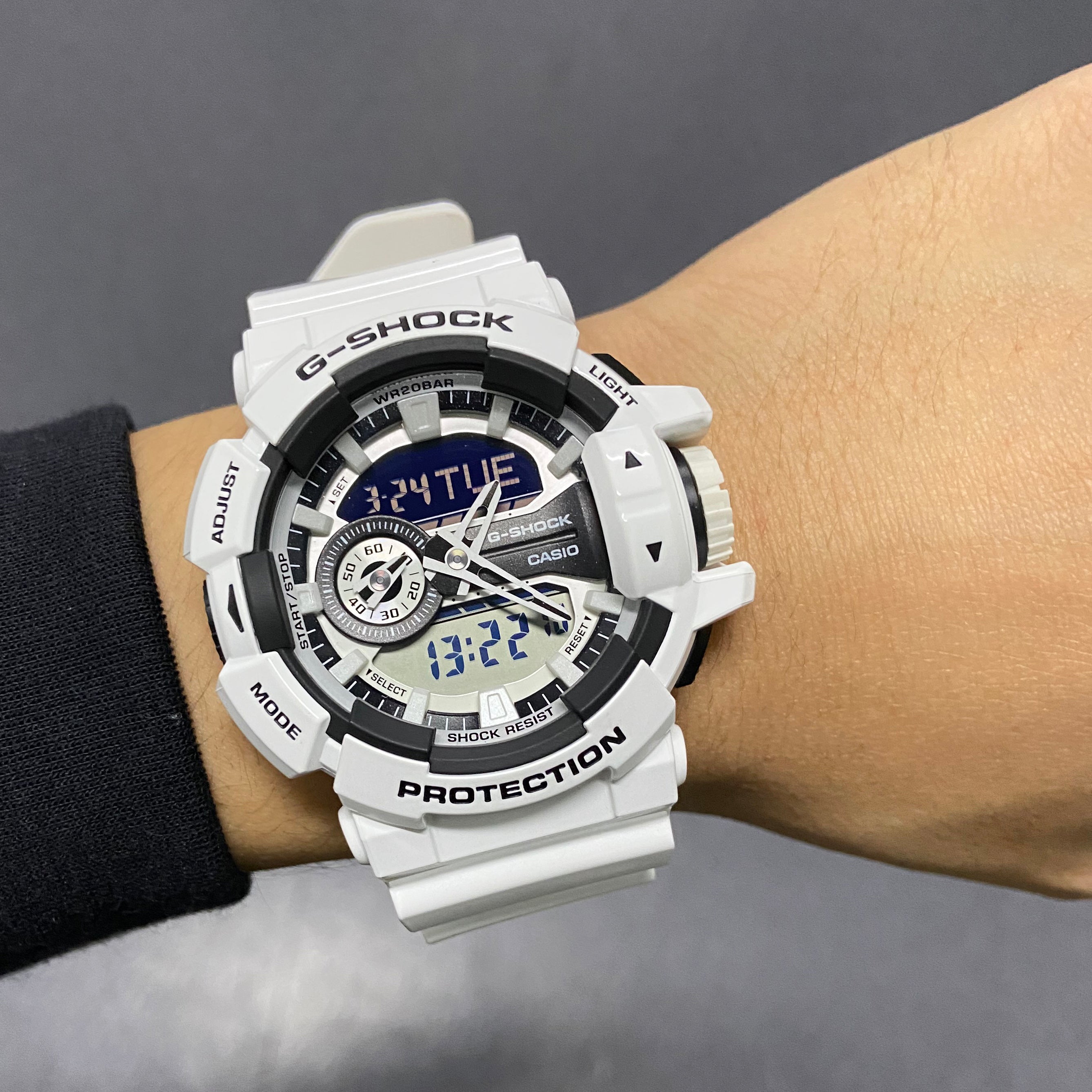 CASIO G-SHOCK GA-400-7ADR ADVENTURE READY - RUGGED WHITE RESIN MEN'S WATCH