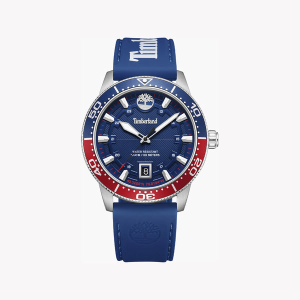 Timberland Men's Silver Stainless Steel Watch, Blue Dial | Tdwgn0041601 by i-watch