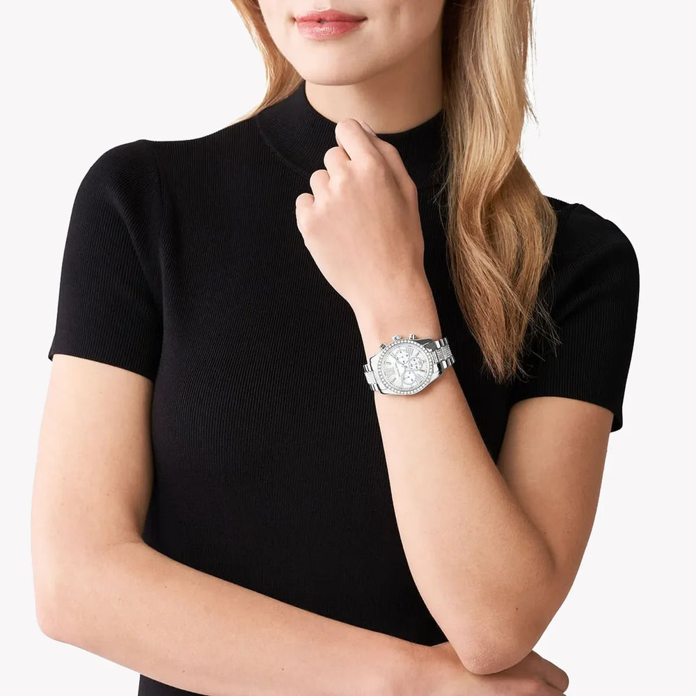 Michael Kors Women's Silver Stainless Steel Watch, Silver Dial | Mk7243 by i-watch