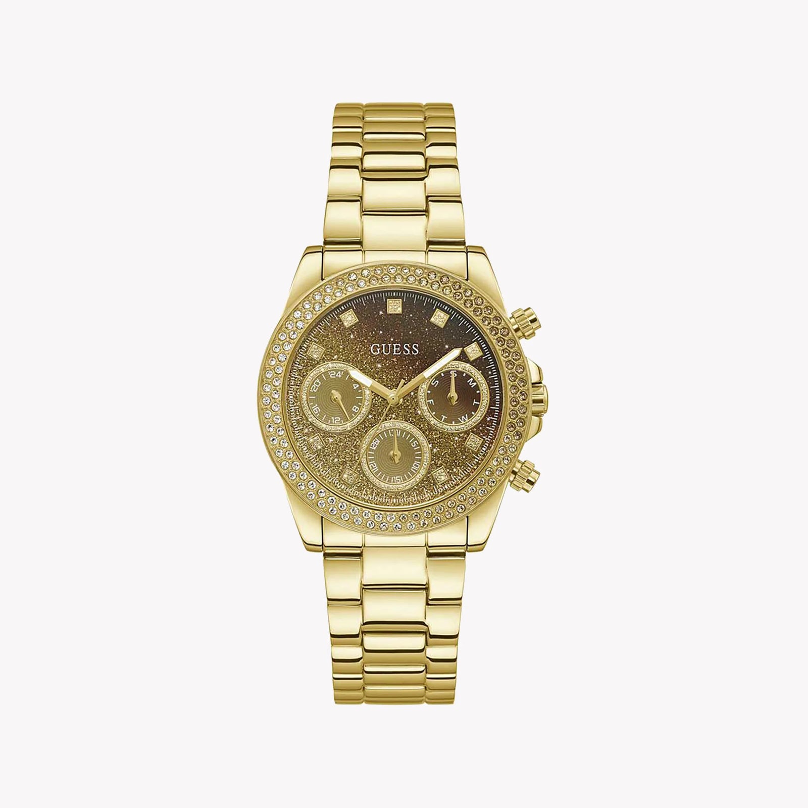 Guess Women's Gold Stainless Steel Watch, Gold Dial | Gw0483l2 by i-watch