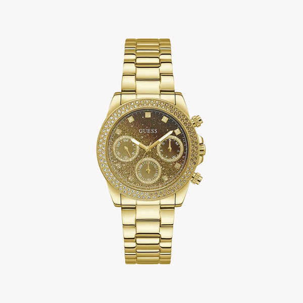 Guess Women's Gold Stainless Steel Watch, Gold Dial | Gw0483l2 by i-watch
