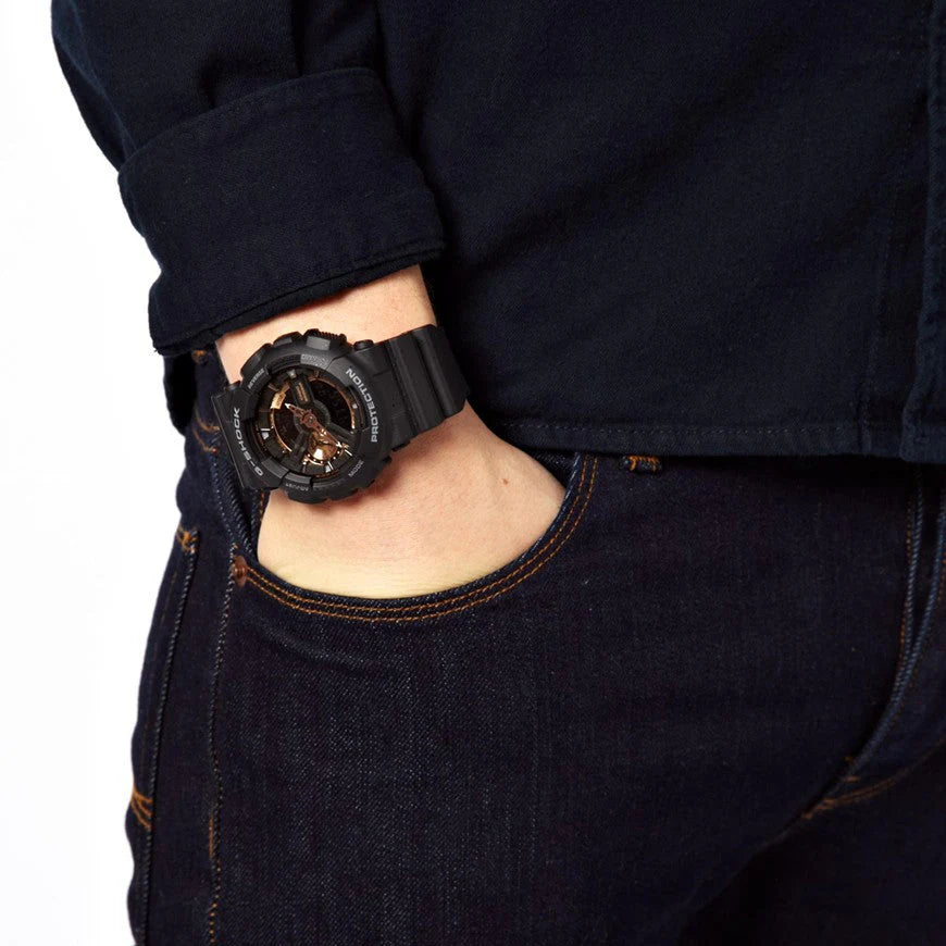 G-Shock Men's Black Resin Watch, Digital Dial | Ga-110rg-1a by i-watch