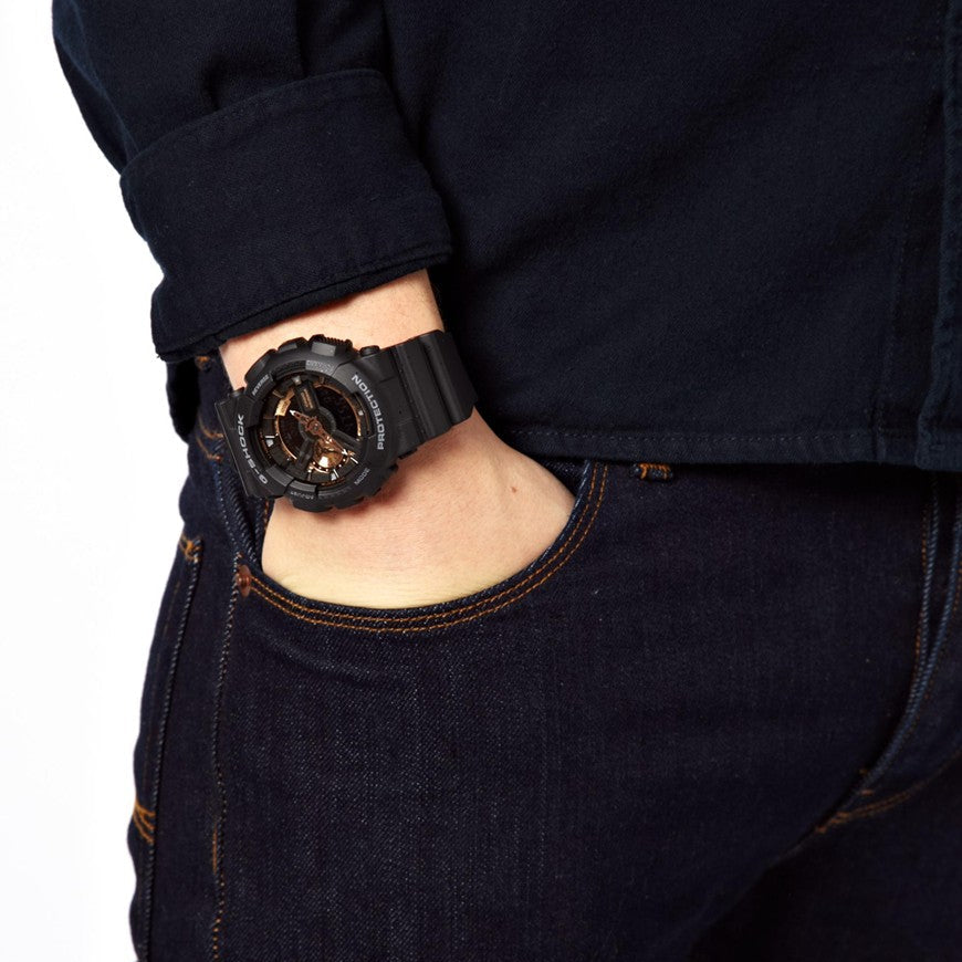 CASIO G-SHOCK GA-110RG-1A - SPORTY ELEGANCE UNLEASHED Men's Watch with Black Resin Band and Digital Dial-i-Watch-2