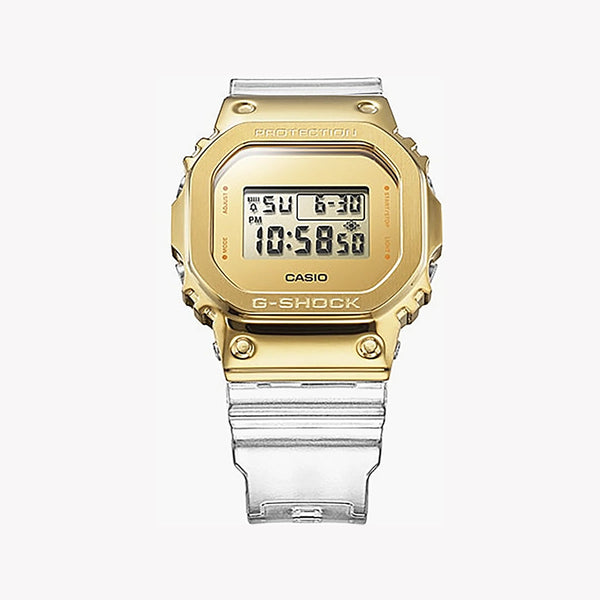 Casio G-Shock Gm-5600sg-9dr - Golden Adventurer Men's Watch With White Resin BAnd and Digital Display by i-watch