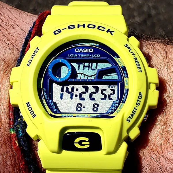 Casio G-Shock Glx-6900ss-9dr Sporty Splash - Rugged Yellow Unisex Watch With Tide Graph & 200m Water Resistance by i-watch