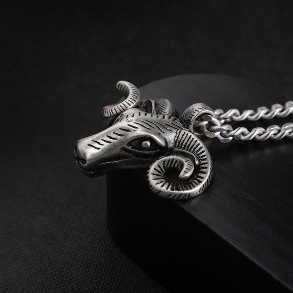 Zink Men's Necklace - Silver Stainless Steel | Zjpd023s