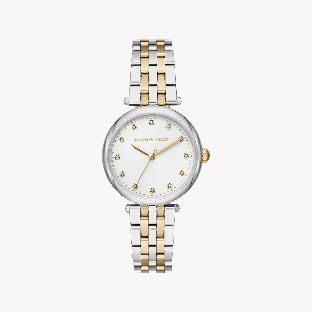 Michael Kors Women's Silver-Gold Watch, White Dial | Mk4569 by i-watch