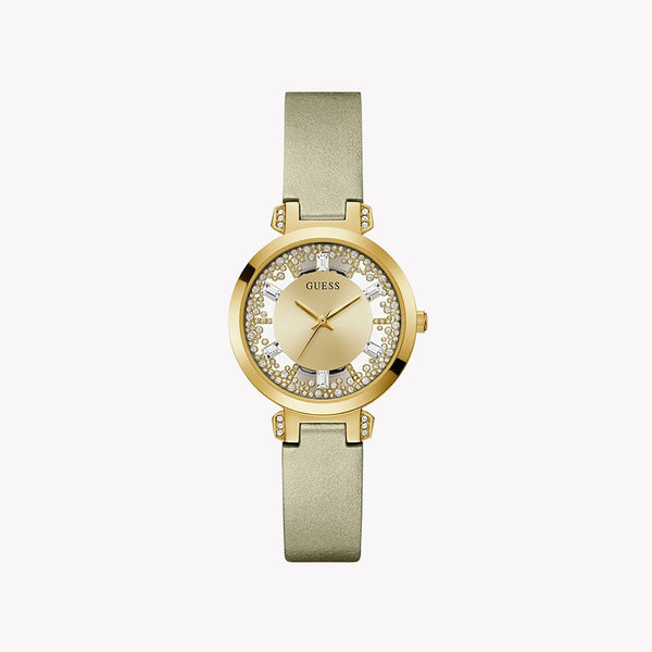 Guess Women's Gold Mesh Watch, Beige Band | Gw0535l4 by i-watch