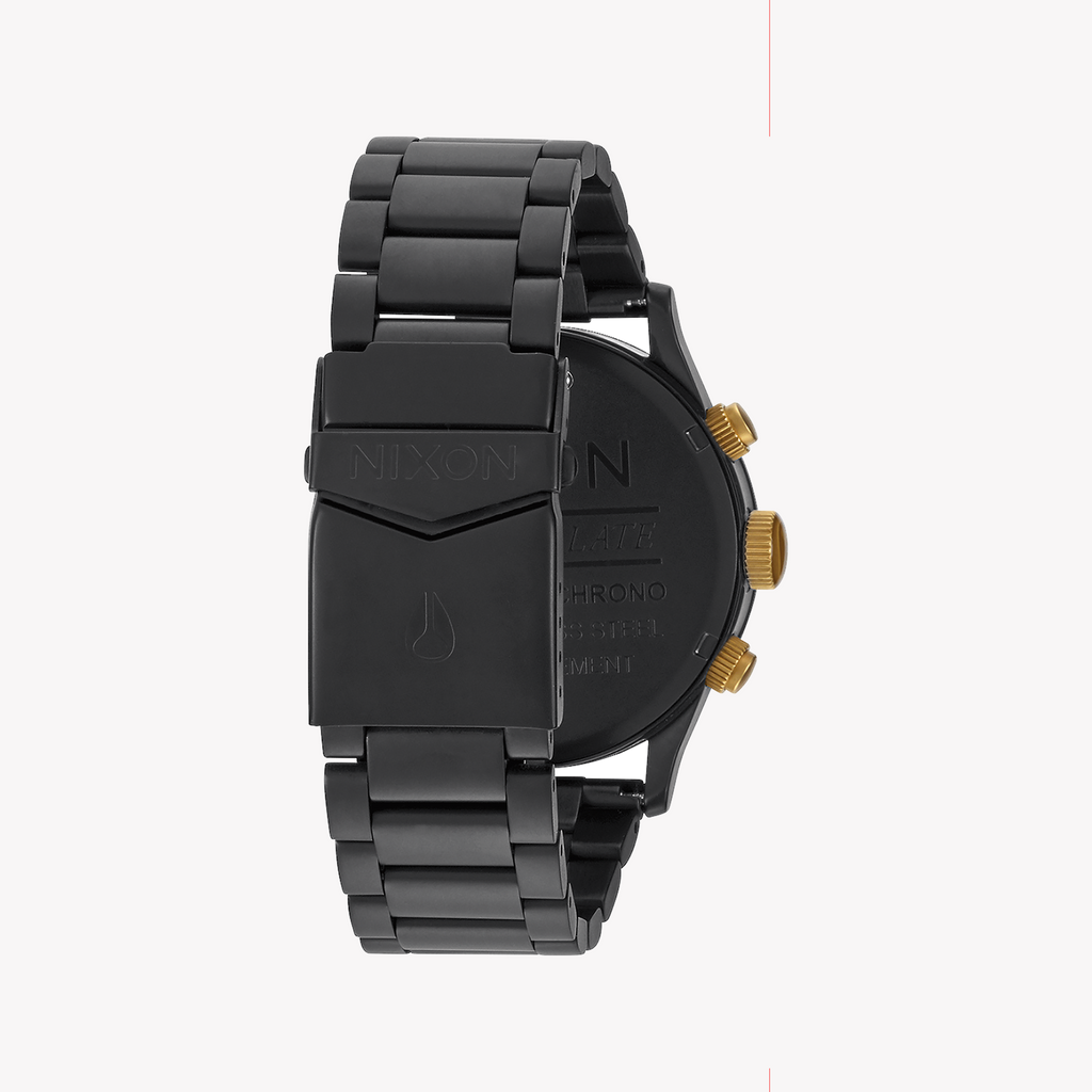 NIXON A386-1041 BOLD ELEGANCE - MEN'S STAINLESS STEEL BLACK TIMEPIECE FOR ADVENTURE-i-Watch-3