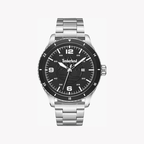 Timberland Men's Silver Stainless Steel Watch, Black Dial | Tdwgh0010503 by i-watch