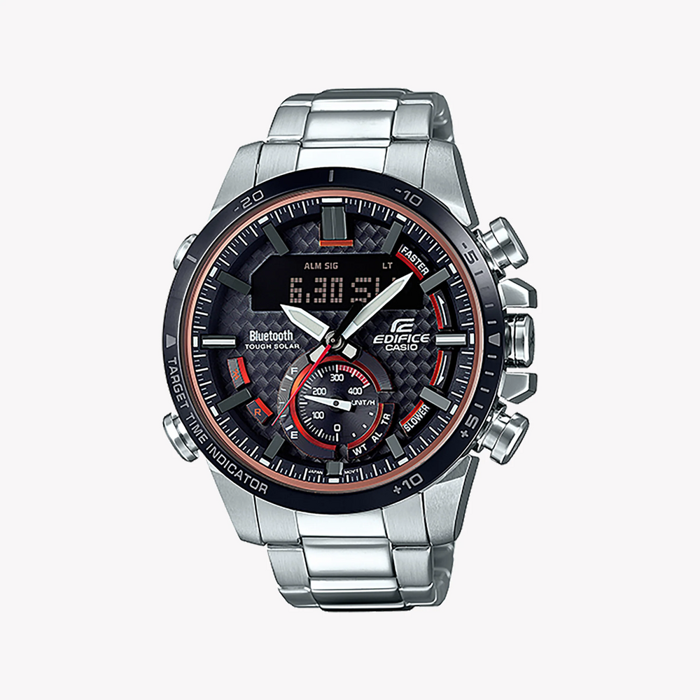 Casio Edifice Ecb-800db-1adr - Sporty Elegance Meets Smart Connectivity Men's Watch by i-watch