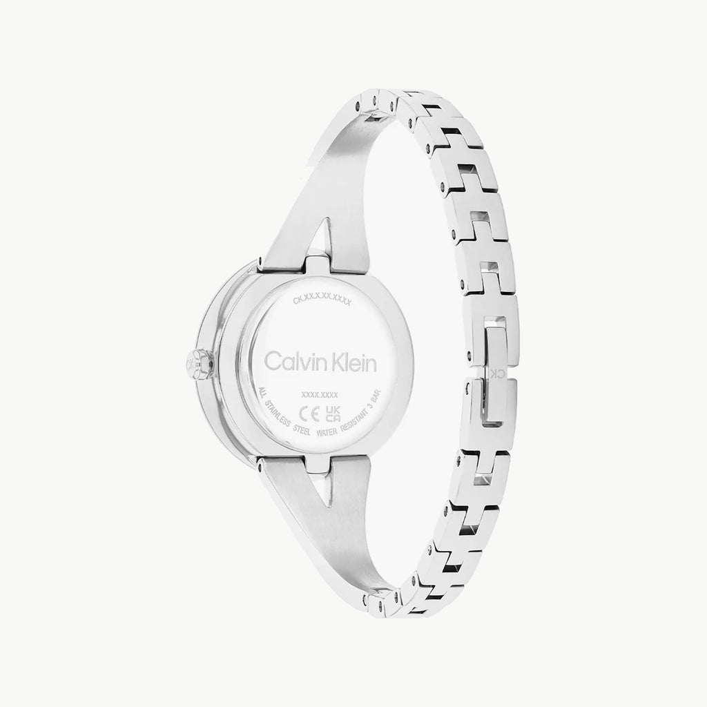 CK CALVIN KLEIN NEW COLLECTION - ELEGANT SILVER & BLACK TIMEPIECE FOR WOMEN-i-Watch-3