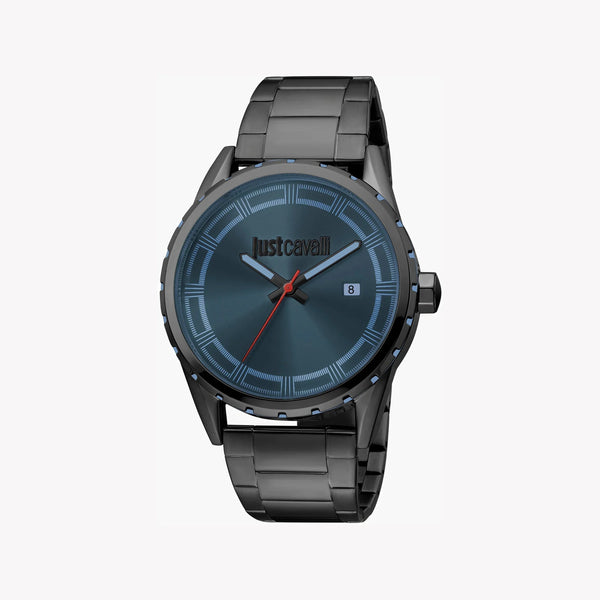 Just Cavalli Men's Black Stainless Steel Watch, Black Dial | Jc1g082m0555