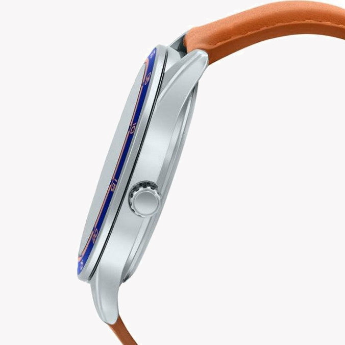 CASIO MTP-E319L-2BVDF - SPORTY ELEGANCE MEN'S WATCH WITH BLUE DIAL & BROWN LEATHER BAND-i-Watch-3