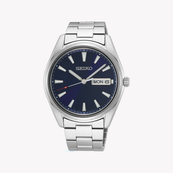 Seiko Men's Silver Stainless Steel, Blue Dial | Sur341p1 by i-watch