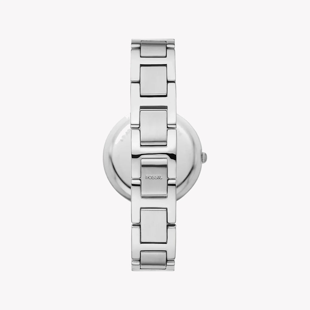 Fossil Women's Silver Stainless Steel, Blue Dial | Bq3865 by i-watch