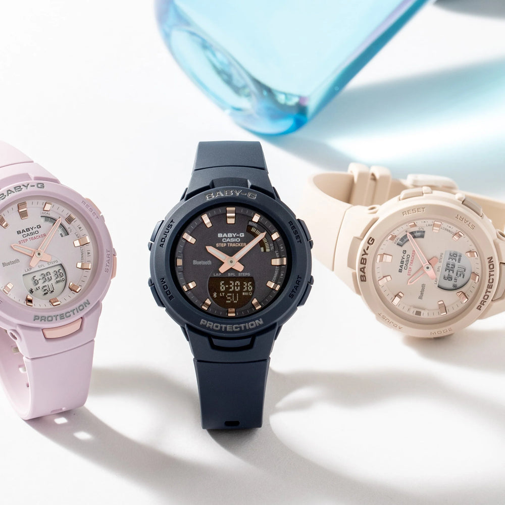 Bsa-B100-4a1dr Baby-G Pink Dynamic - Sporty Elegance For Active Women by i-watch