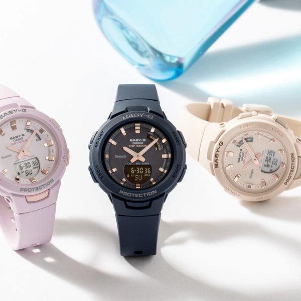 Bsa-B100-4a1dr Baby-G Pink Dynamic - Sporty Elegance For Active Women by i-watch