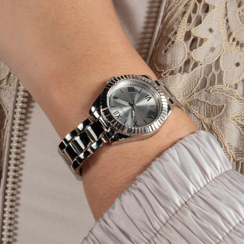 Guess Women's Silver Steel Watch, Silver Dial | Gw0687l1 by i-watch