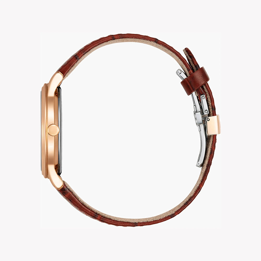 Citizen Em0419-11d Radiant Charm - Vibrant Multi-Colored Dial & Luxurious Leather Band Women's Watch by i-watch