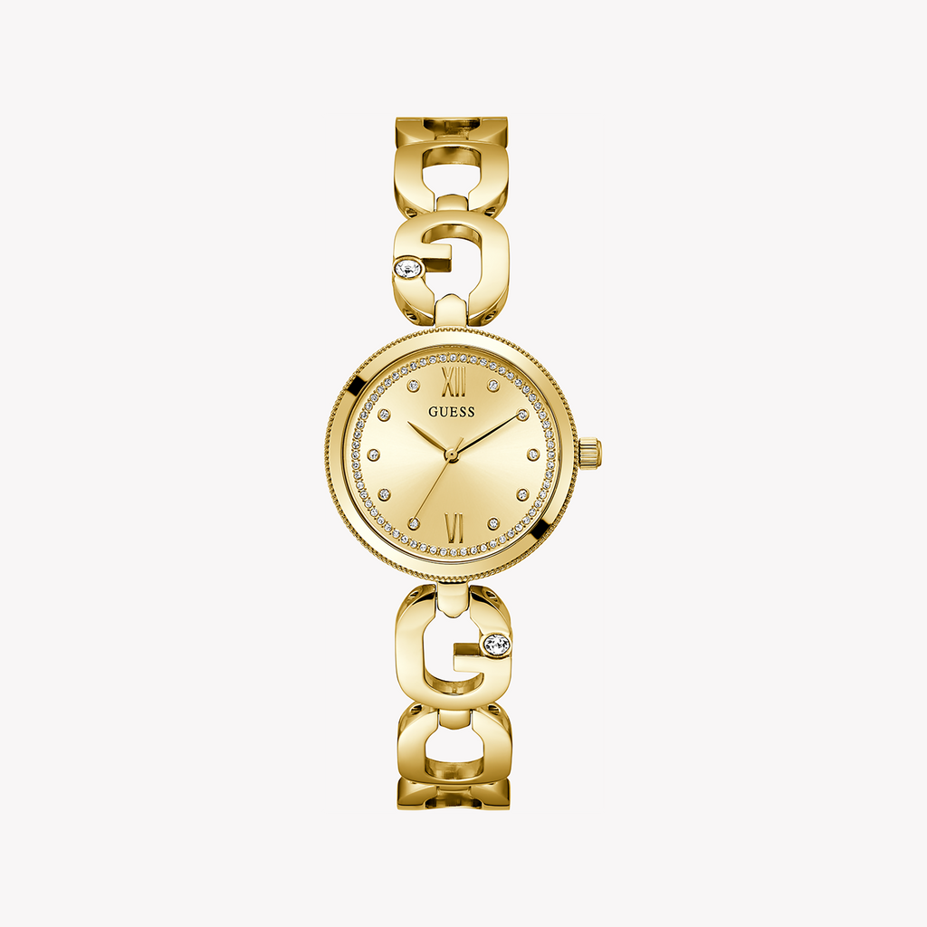 GUESS GW0759L2 - GLAMOROUS GOLD TIMEPIECE FOR MODERN WOMEN - ELEGANCE & FUNCTIONALITY