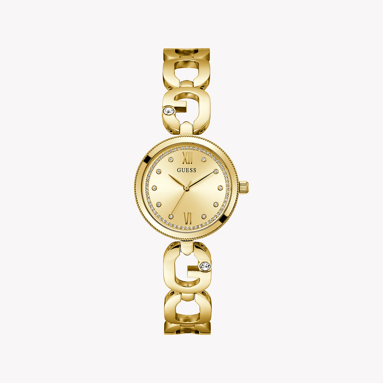 Guess Women's Gold Stainless Steel Watch, Champagne Dial | Gw0759l2 by i-watch