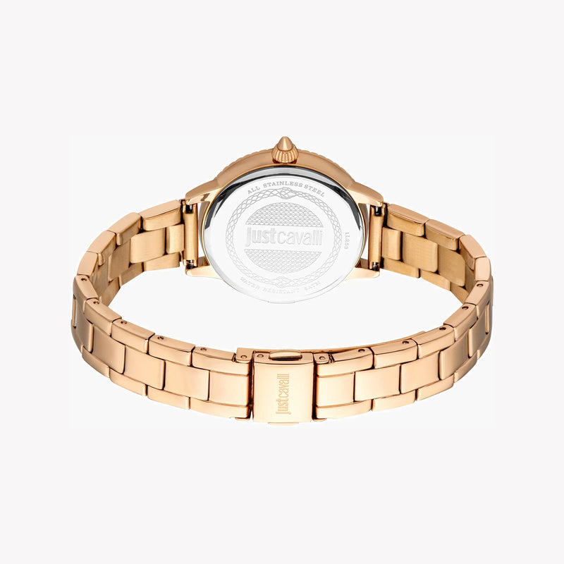 Just Cavalli Women's Rose Gold Stainless Steel Watch, Silver Dial | Jc1l259m0075 by i-watch