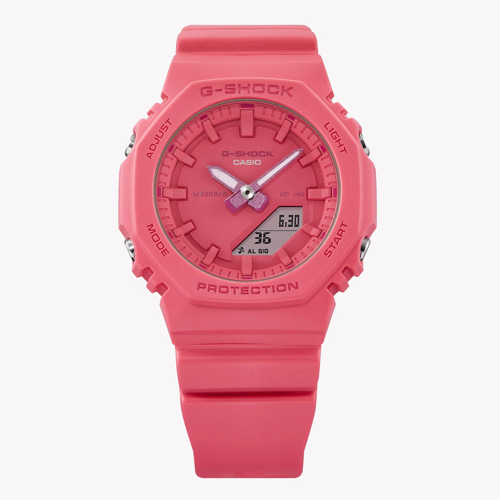 Casio G-Shock Men's Pink Resin Watch, Pink Dial | Gma-P2100-4aer by i-watch