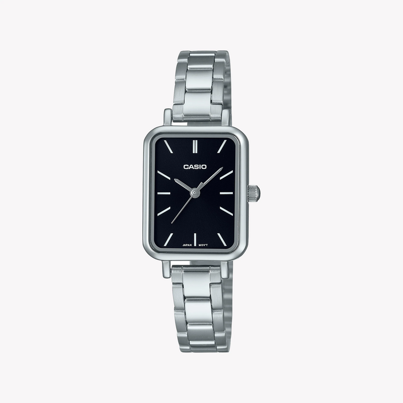 Casio Women's Stainless Steel Watch, Black Dial | Ltp-V009d-1e by i-watch