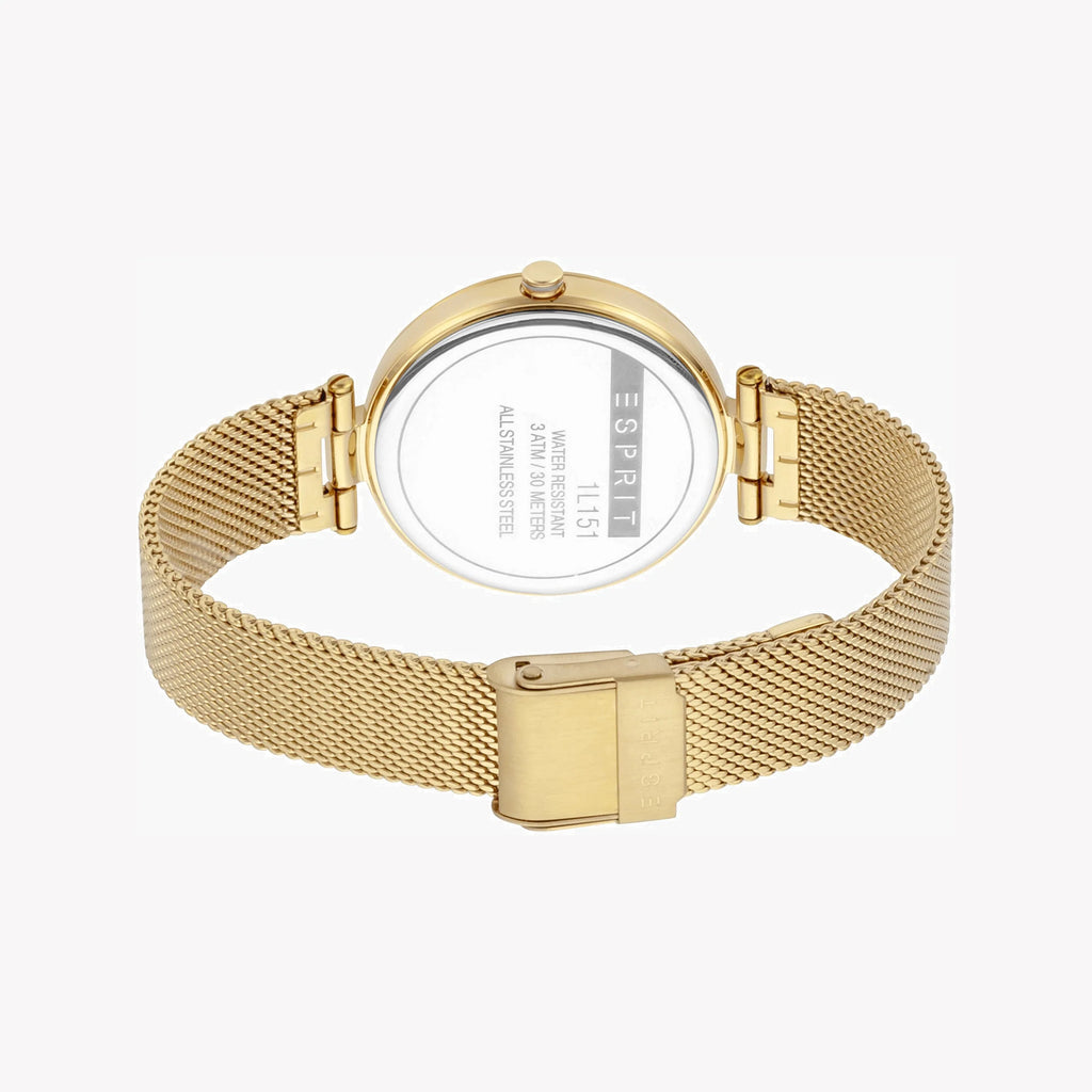 ESPRIT Women's Watch with Gold Stainless Steel Case and Gold Stainless Steel Band-i-Watch-3