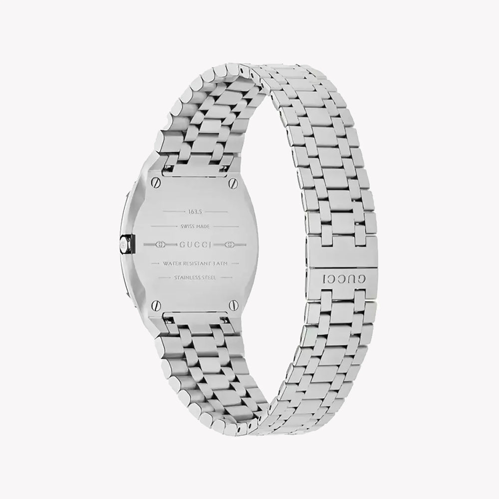 Gucci Women's Silver Stainless Steel Watch, Silver Dial | Ya163501 by i-watch
