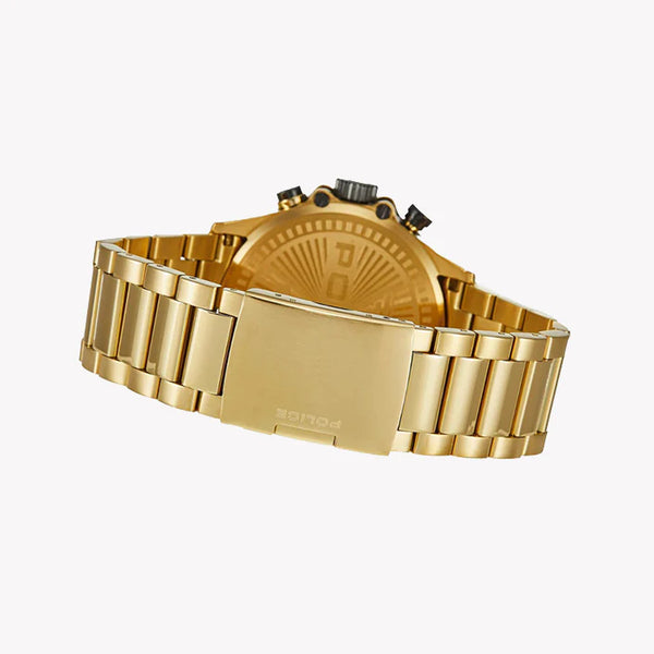 Police Men's Gold Watch, Black Dial | Pl-16018jsg_02m by i-watch
