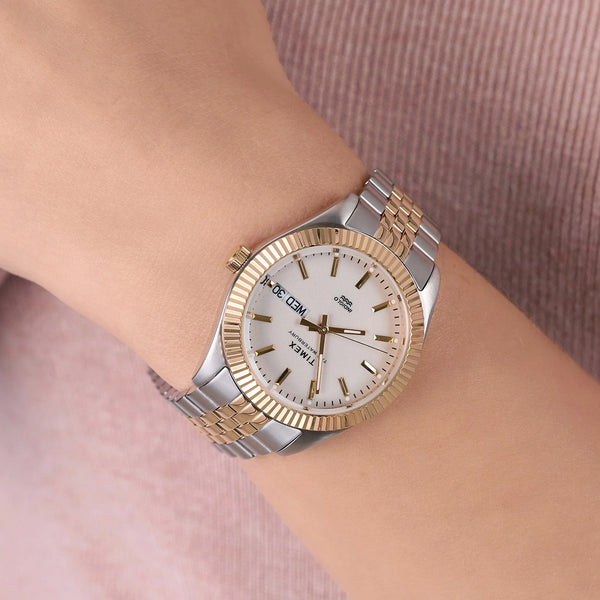 Timex Women's 2t Stainless Steel, Gold Dial | Tw2u78600 by i-watch