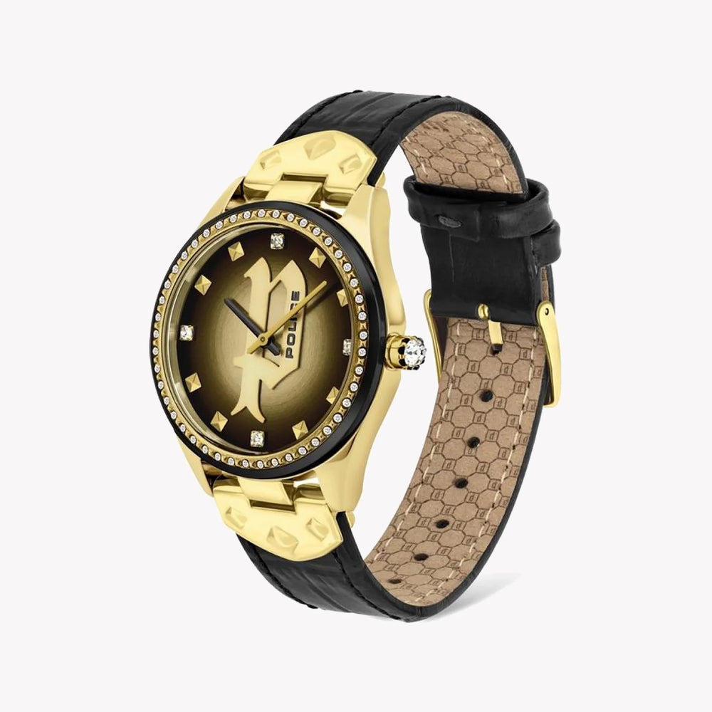 Police Men's Black Steel Watch, Multicolor Dial | P16029msgb02 by i-watch