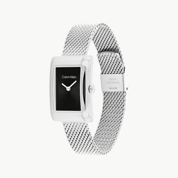 Ck Calvin Klein Men's Silver Watch, Black Dial | K2g2g1n4 by i-watch