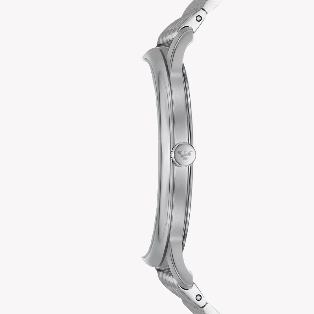 EMPORIO ARMANI Women's Watch with Silver Stainless Steel Case and Silver Stainless Steel Band-i-Watch-2