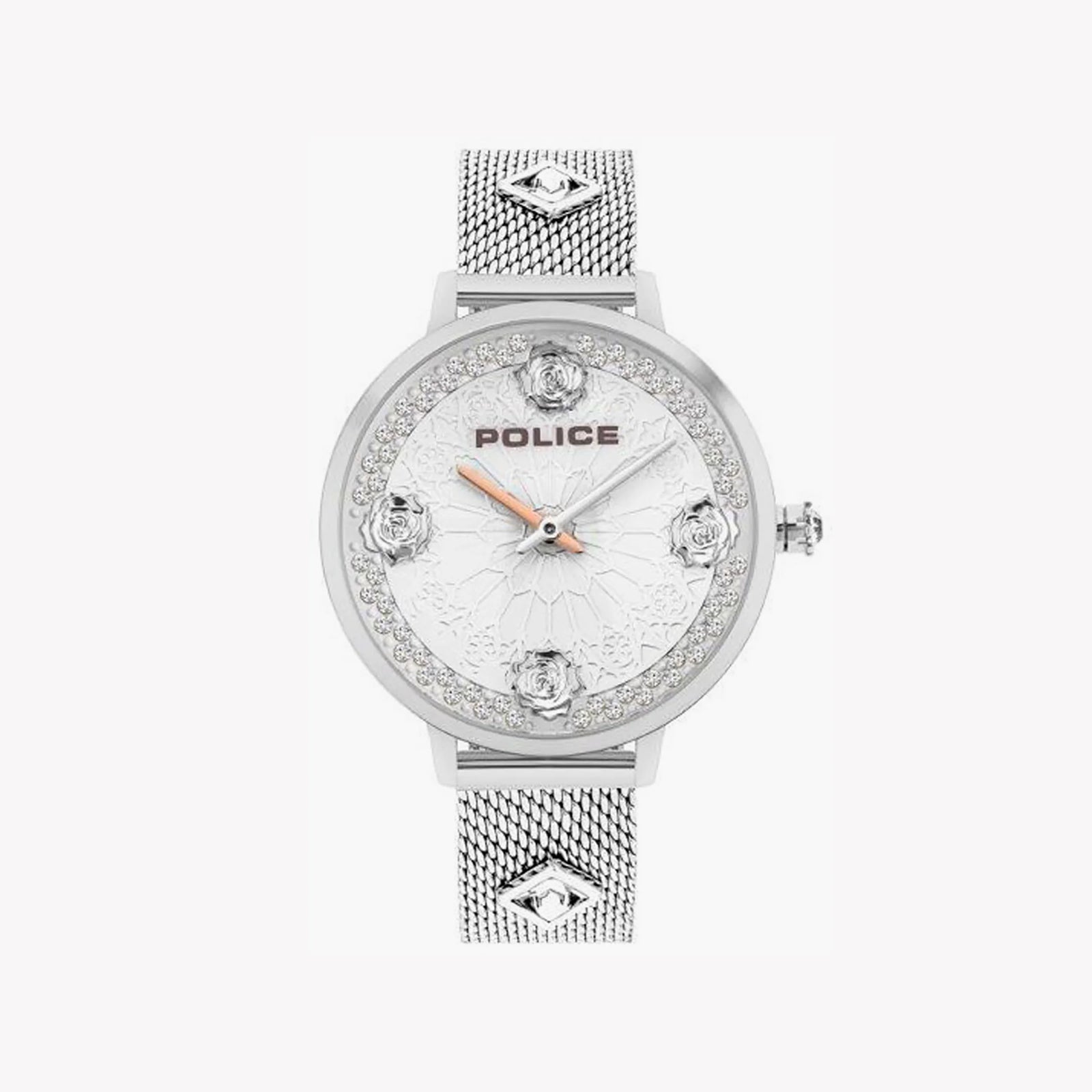 Police Women's Silver Stainless Steel Watch, White Dial | Pl-16031ms_04mm by i-watch