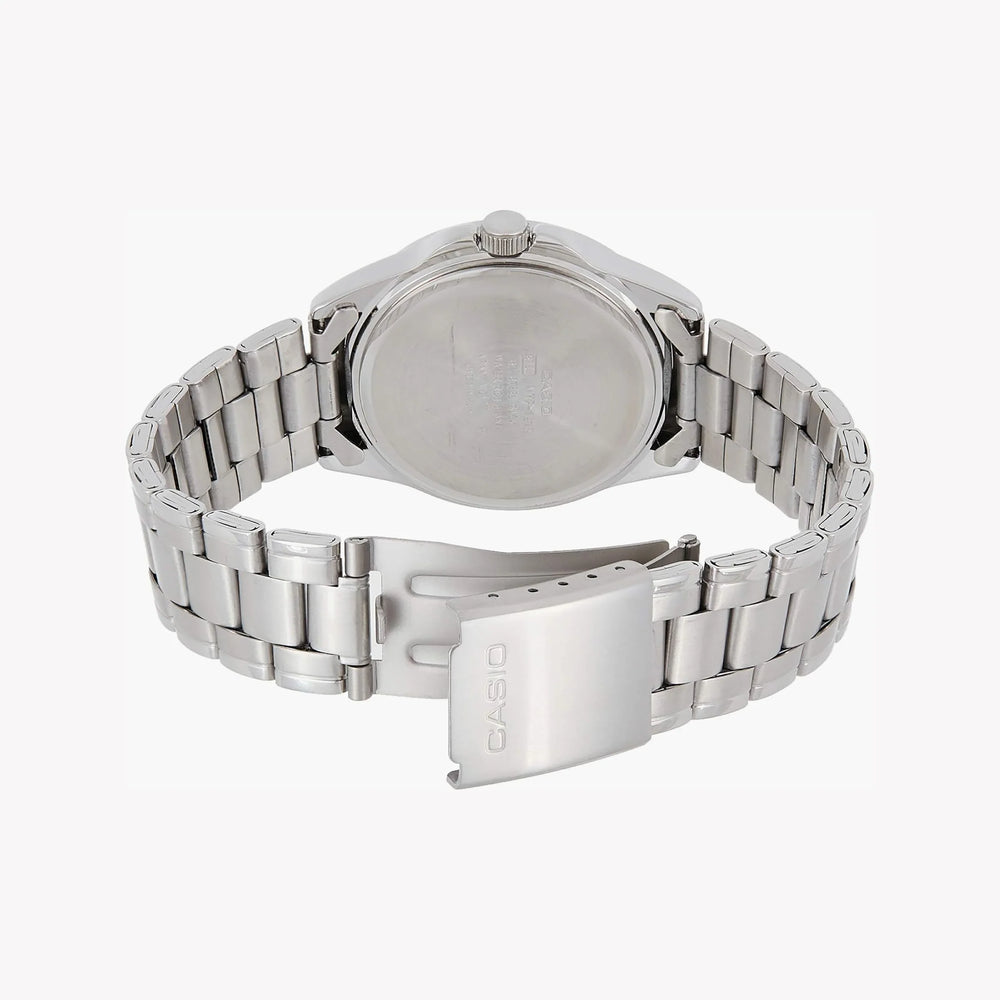 Timeless Elegance Men's Silver Watch, Blue Dial | Mtp-1215a-2a2df by i-watch