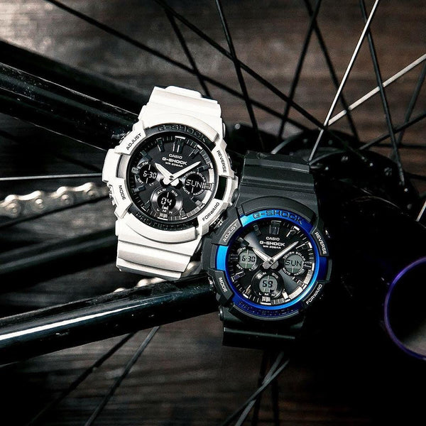 Gas-100b-1a2 G-Shock Bold Adventure - Men's Rugged Timepiece With Solar Power And 200m Water Resistance by i-watch