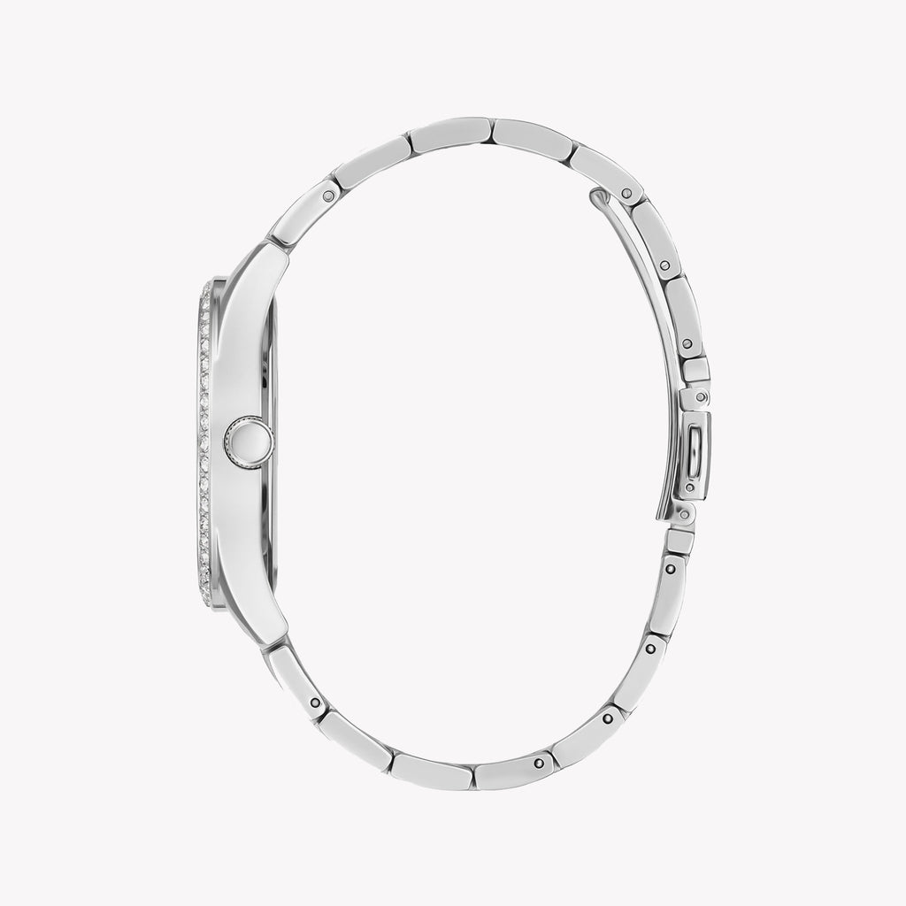 GUESS GW0380L1 - ELEGANTLY TIMELESS WOMEN'S WATCH WITH SLIM SILVER STAINLESS STEEL BAND & WHITE DIAL-i-Watch-2