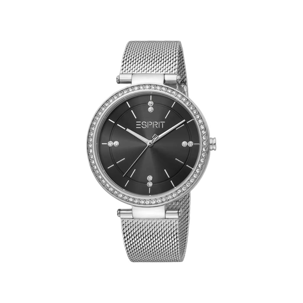 ESPRIT Women's Watch with Silver Stainless Steel Case and Silver Stainless Steel Band