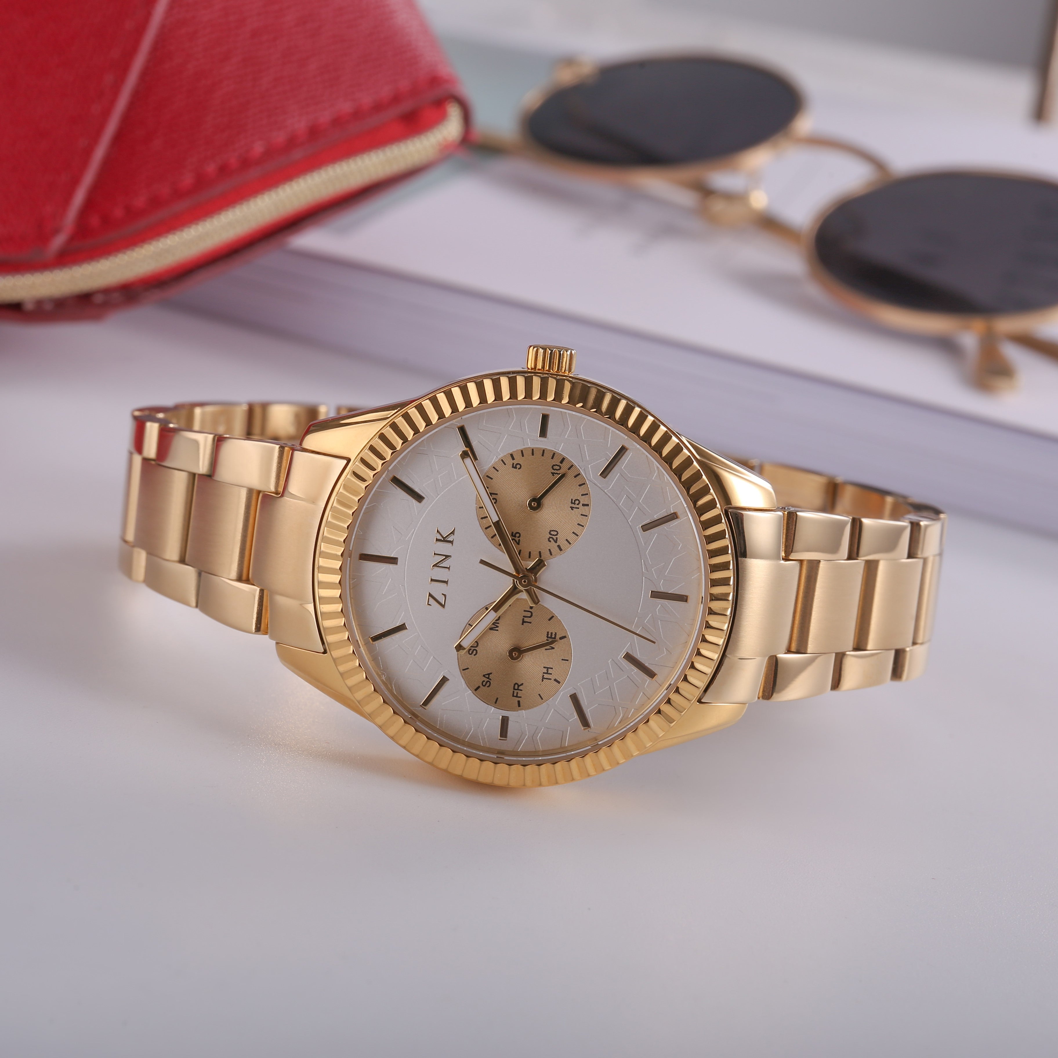 ZINK Women's Watch with Gold Stainless Steel Case and Gold Stainless Steel Band-i-Watch-6