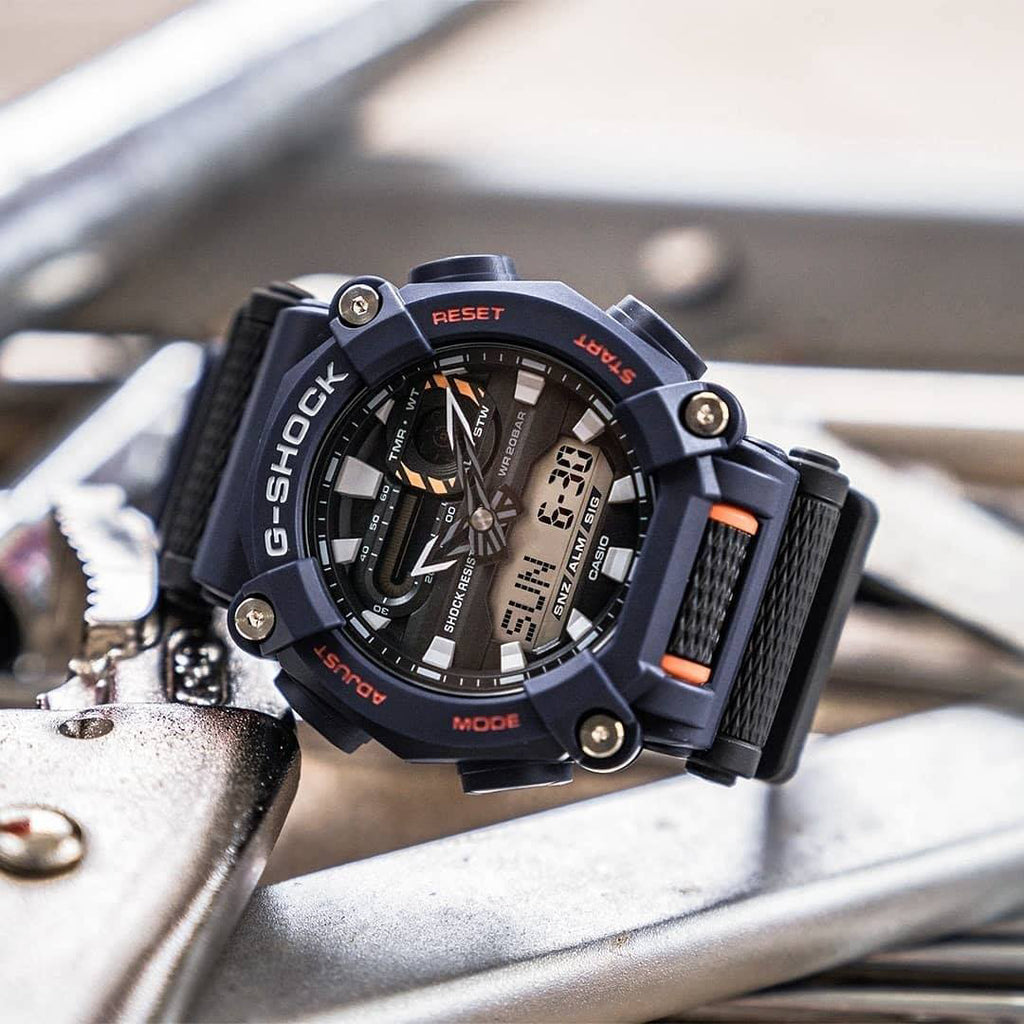 CASIO G-SHOCK GA-900-2ADR DYNAMIC STYLE - RUGGED BLUE & BLACK MEN'S WATCH-i-Watch-3