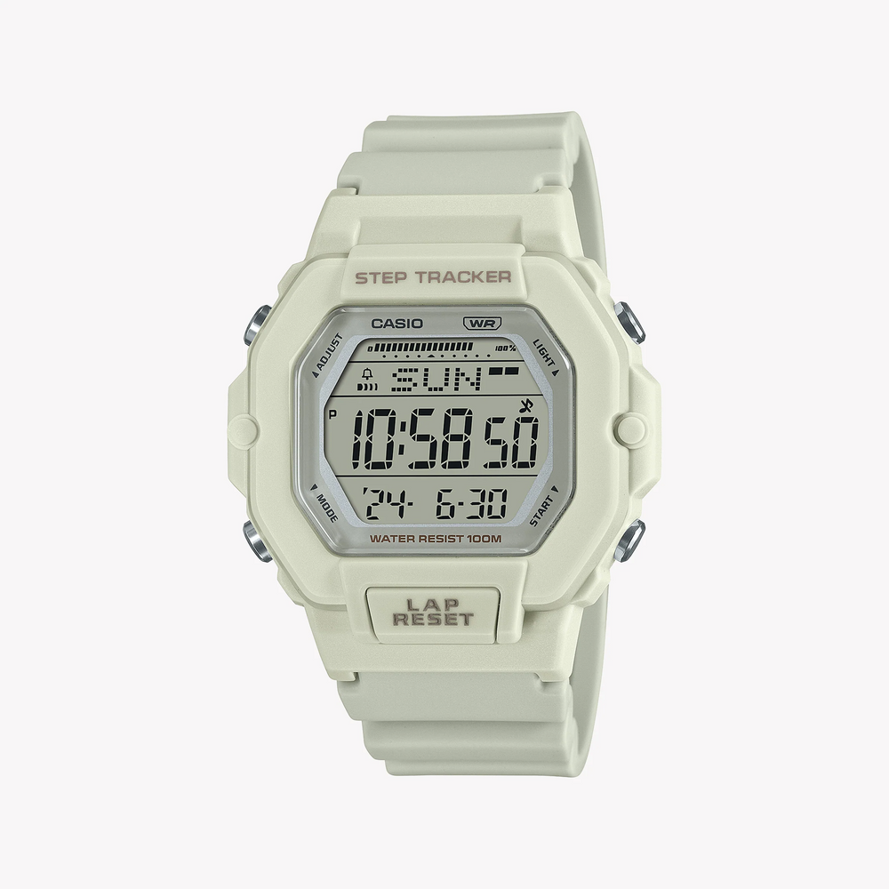 Casio Women's White Resin Watch, Sporty Style | Lws-2200h-8avdf by i-watch