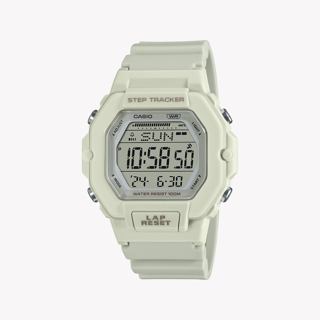 CASIO LWS-2200H-8AVDF DYNAMIC ELEGANCE - SPORTY WHITE RESIN WOMEN'S WATCH FOR ACTIVE LIFESTYLES